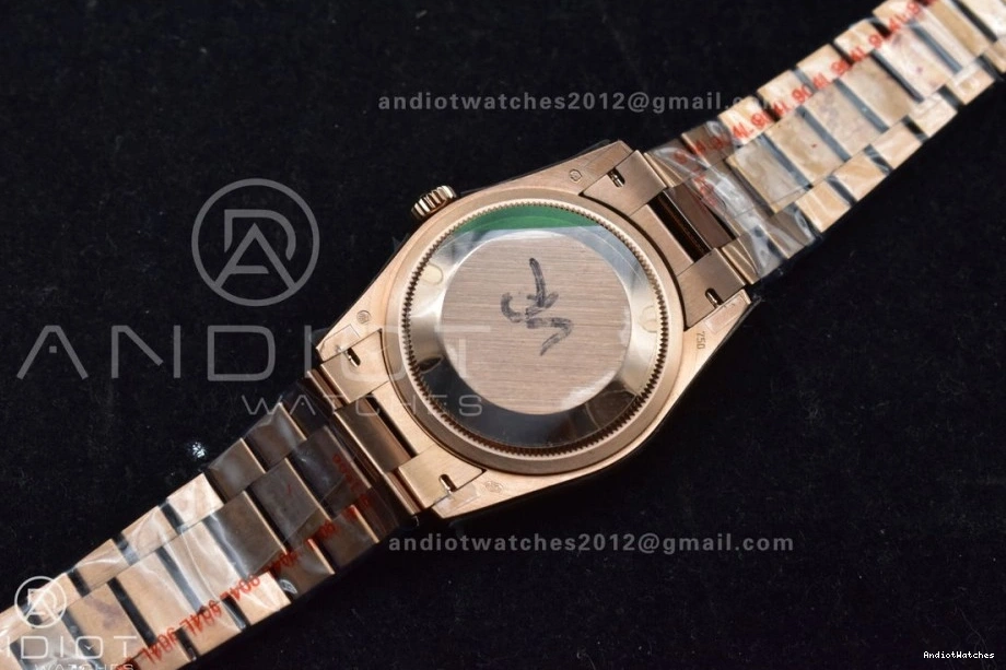 QF Steel 904L Square vr3255 RG Grey Weight) with Original President 671 (Gain Best Diamond 36 on DayDate Edition Dial V5 Bracelet 0223